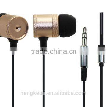 High quality metal in-ear earphone earbuds