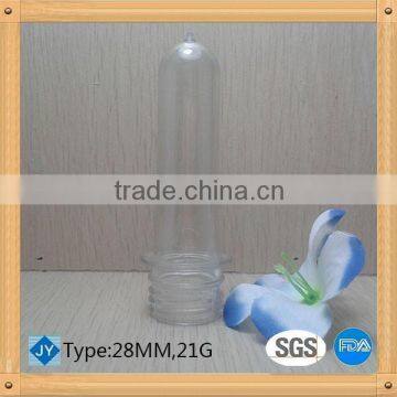 pet preform 28mm neck for small clear bottle pet preform manufacturer