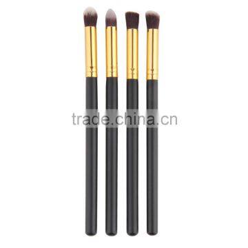4pcs/set Professional Eye Brushes Set Eyeshadow Foundation Mascara Blending Pencil Brush Makeup Tool Cosmetic Black photo-5