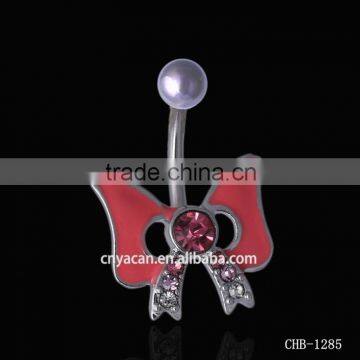 Free Body Jewelry Sample Bowknot Belly Piercing Jewellery