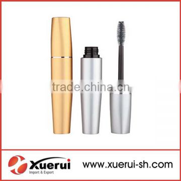 cosmetics packaging tubes, mini luxury silvery mascara tube