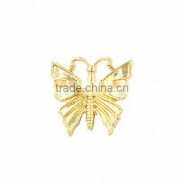 A - 1203 Korean Style Christmas Gift High Quality Exquisite Golden Female Butterfly Hairpin Side Clip For Children