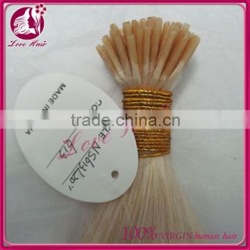 Pre-bond hair extension,Stick-tip,variouty color,22inch ,7A Grade,0.7g/stand,I-tip hair