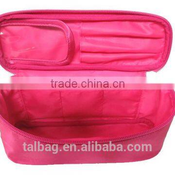 Clear nylon mesh make up cosmetic bag with cheap wholesales prices