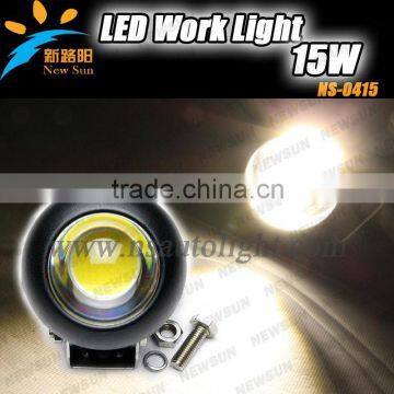 Stainless Steel LED Work Light,15W 60/15 Degree Led Work Light, LED Driving Light For Tractor Forklift Off-road ATV Excavat