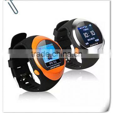 2015 Latest Smart Elderly Healthcare Fall Down Automatically Send SOS Alert Watch GPS GPRS Tracking Watch for Dementia