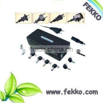 Universal notebook laptop adapter 100W DC with 8 interchangable tips