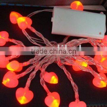 heart led battery string light/christmas light