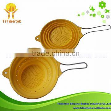 Multifunctional Food Steamer Collapsible Wholesale Silicone Strainer