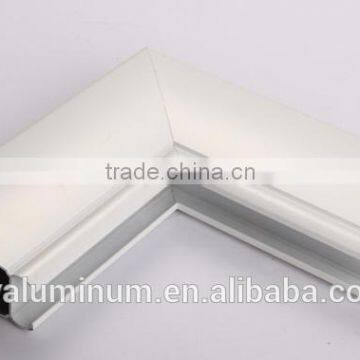 white powder coated aluminum window extrusion profile