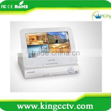 8channel 10.1inch AHD / NVR / DVR With Built-in LCD Monitor