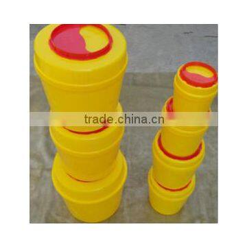 Taizhou 1L/3L/5L/6.5L/8L/15Lt Plastic Sharp Containers,Medical Sharp Boxes