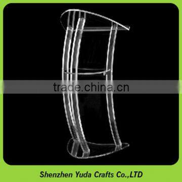 Acrylic podium with surface tubes customized size church podium