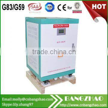 3 phase 380V inverter input 1 phase output solar inverter 20kw