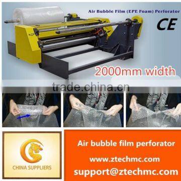 PE foam perforation unit