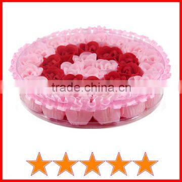 Newest pretty flower soap wedding gift/fancy flower soap wedding decoration