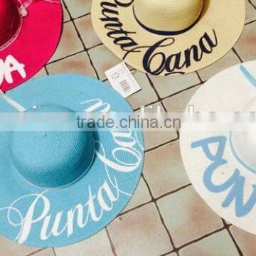 Promotion Ladies Floppy Straw Beach Hats,custom Ladies Hats, Ladies Printed Logo on Brim Beach Hats (SU-SH3366) photo-2