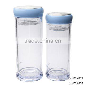 BPA Free PC Water Bottles with tea Filter High Quality Great Gift for Friends-550ML