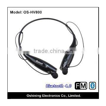 new design convenient fashion wireless bluetooth headphone neck-band sports headphone whit HI-Fi sound headphone(OS-HV800)