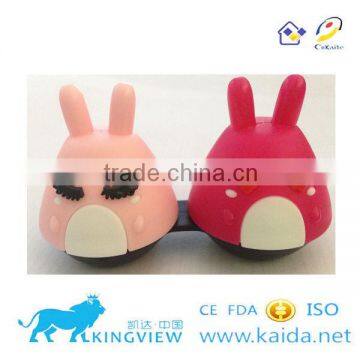 Hot Seller Ningbo Kaida New Simple Model Contact Lens Dual Case Solution Holder Glasses Double Boxes photo-5