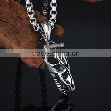 Latest fashion stainless steel casting animal bone pendant