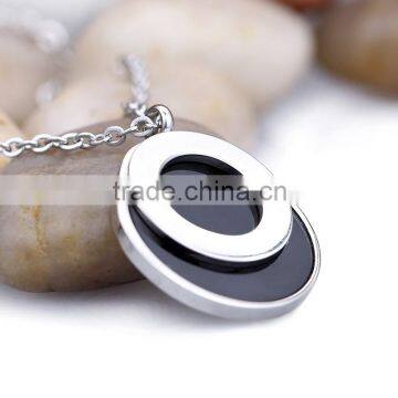 stainless steel enamel semi pendant jewelry