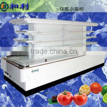 Fruit store Mini island refrigerated display cabinet