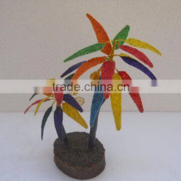 MULTY ONYX STONE DECORATED EXTRA LARGE DOUBLE TREE