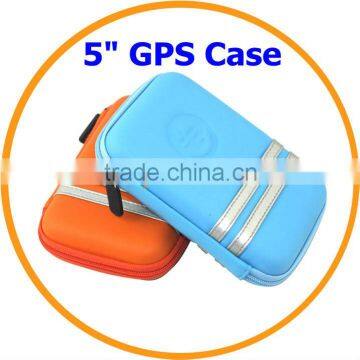 2013 HOT PU EVA 5.0' 5.1'or 5.3 Inch GPS Carry Case Bag Orange/blue from dailyetech