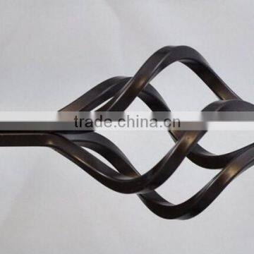 Forged Iron Birdcage Window Drapery Rod Set