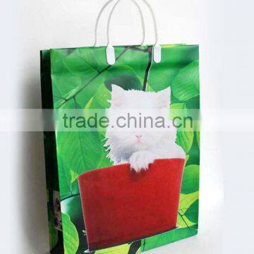 soft loop handle plastic bag