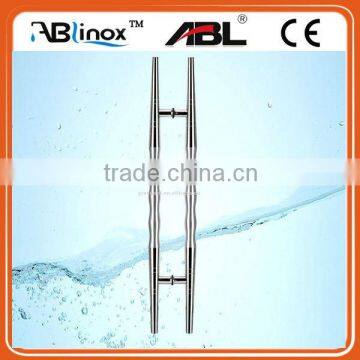 stainless steel glass door tube handles