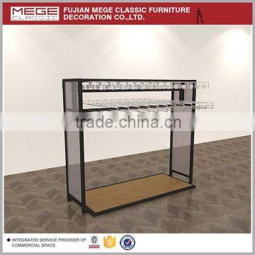 Retail store clothing display metal stands