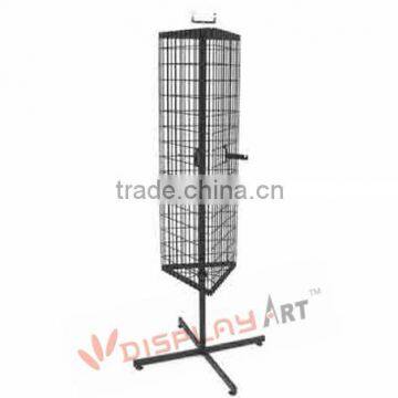 3 way wire gridwall rack for display