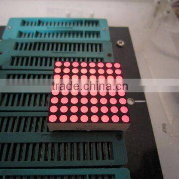 1.2" 8x8 round dot RED color dot matrix LED display