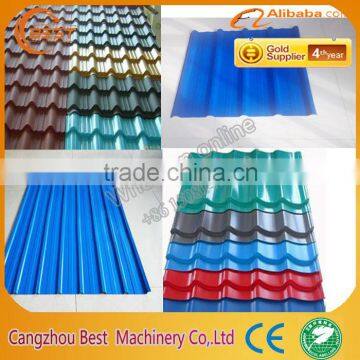 Small Manufacturing Metal Roofing Tile Roll Forming Machine