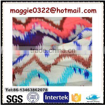 2015 new design Viscose Fabric Digital Printed Rayon Fabric For Ladies