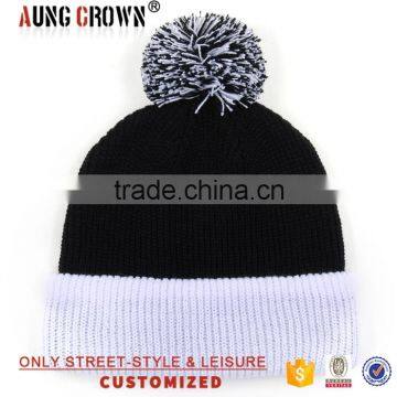 100% Acrylic Pom Pom Beanie Custom