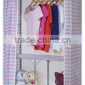 2014 Hot Sell Folding Fabric Wardrobe Clothes Wardrobe