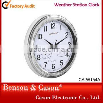 Decorative Weather Station Plastic Wall Clock photo-3
