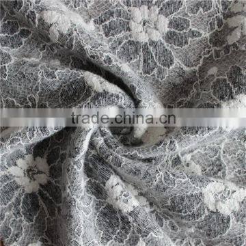 Grey Swiss Voile African Lace Knitting Fabrics for Clothing/garment photo-2