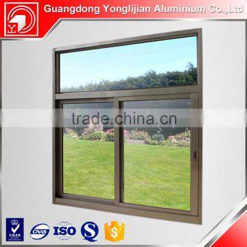 Aluminum sliding window champagne color factory price