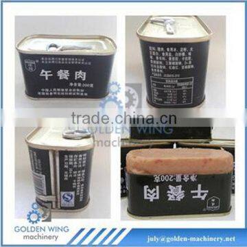 2-piece Rectangular Tin Can for Lucheon Meat Tin Box with pull-tab Making/Production Line