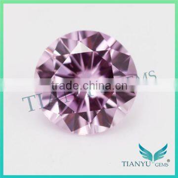 Wholesale loose synthetic 7.9mm #2 Round Brilliant Cut corundum Ruby gemstone for Jewelry making free sample