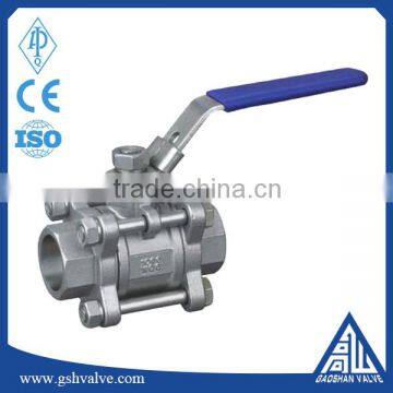 Stainless Steel 304/316L 3pc Inter Thread Ball Valve photo-4