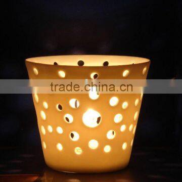 Porcelain tealight candle holder - 40071U