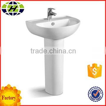 bathroom pedestal sanitary ware ceramic wash basin price