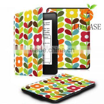 High quality waterproof fabric leather case cover, wholesale leather case for kindle