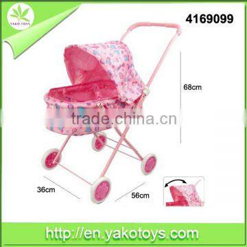 Baby toy stroller, Lovely baby doll stroller toy, Toy stroller with basket and bag