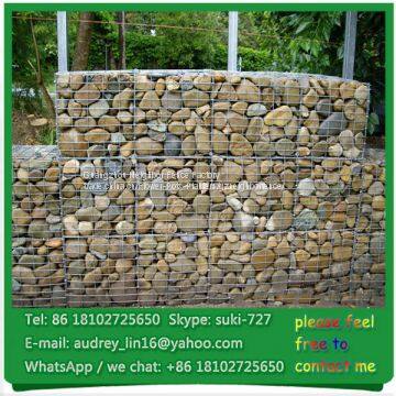 Gabion stone box galvanized welded wire mesh gabion basket bunnings for sale